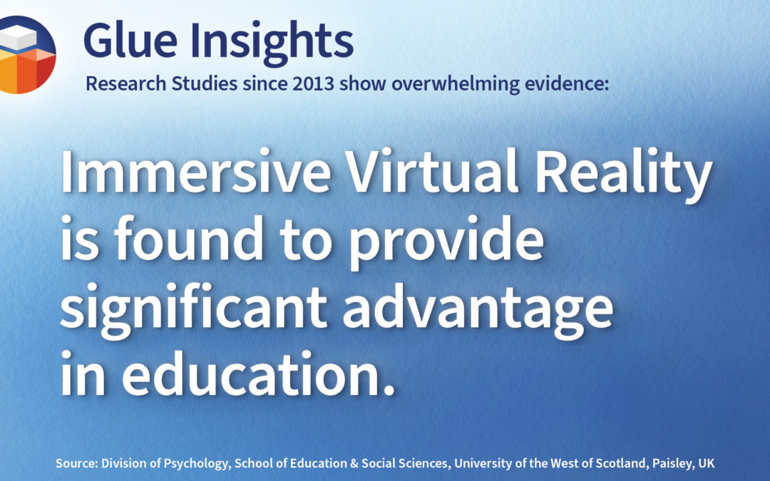 Immersive virtual reality advantages in education